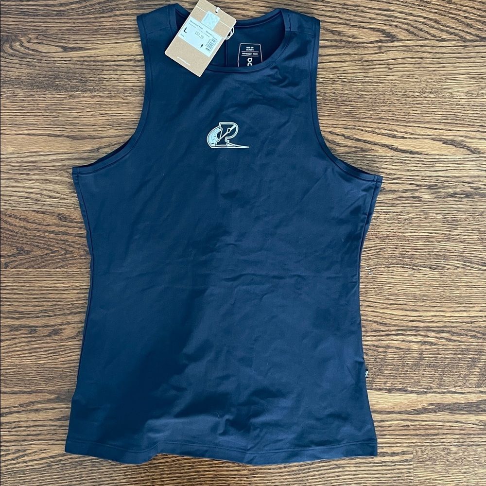 NWT On Running Movement Tank Navy Blue with Penn Relays Logo Size Large